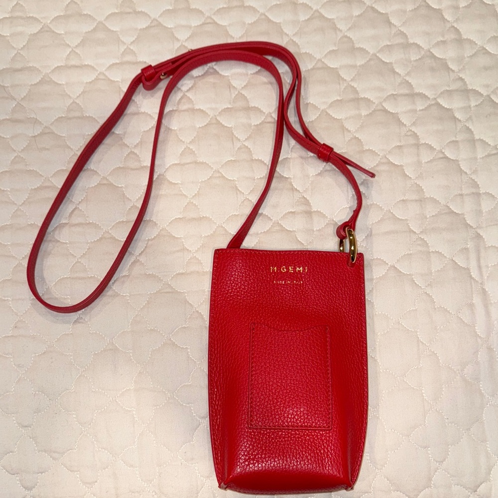 M. Gemi Vibrant Red Crossbody Bag